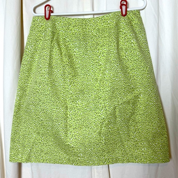 Talbots Women's Sz 12 Mini/Midi A-Line Zip Front Skirt - Picture 4 of 6